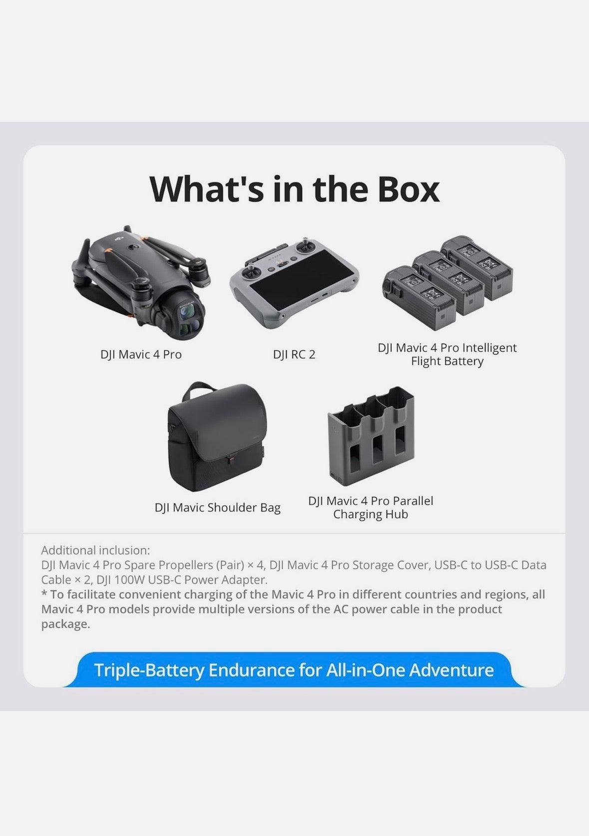 DJI Mini 4 Pro Fly More Combo Camera Drone (with RC 2 Remote